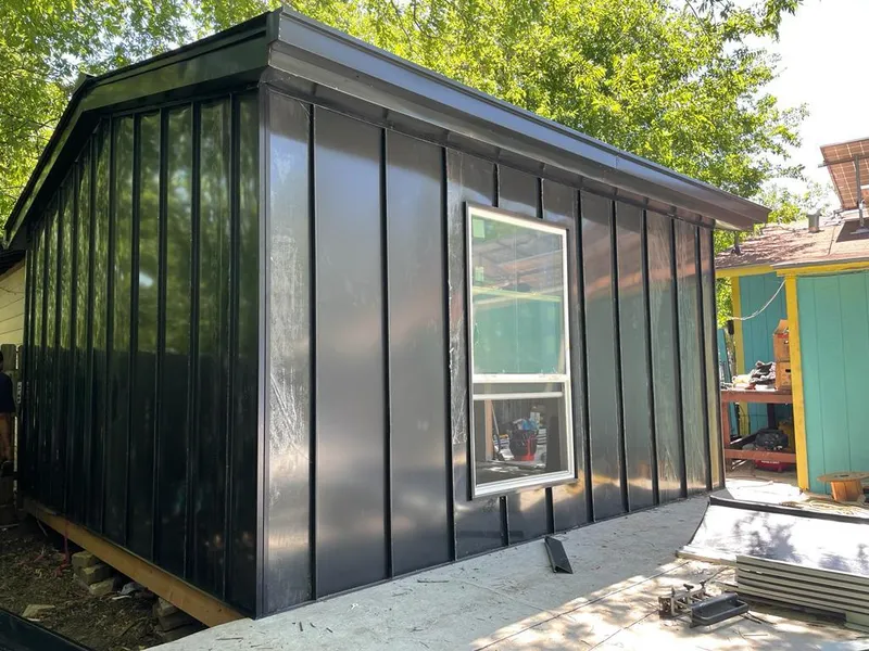 Black standing seam metal wall panels for Metal Roof Installation in Coraopolis